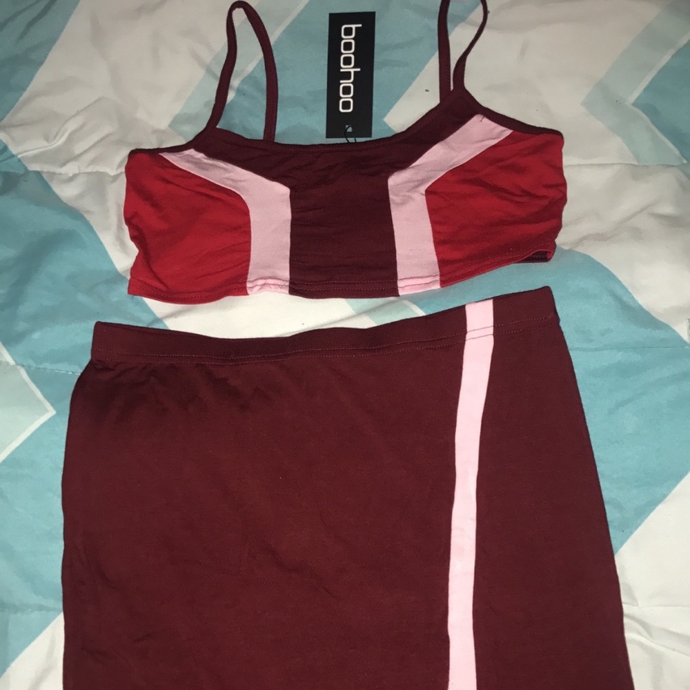 Red set from boohoo